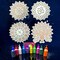 Rangoli Mat Reusable Portable Mdf Rangoli Template 12 Inch Rangoli Boards for Indian Traditional Diwali Navratri Pongal Puja Decoration Diy Stencil for Floor Table Decor - Easy to Fill